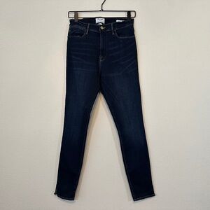 FRAME - Le High Skinny in Wythe with Side Slits